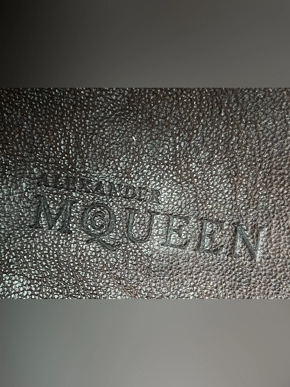 ALEXANDER McQUEEN Dark Brown Leather Cap-Toe Lace-Up Oxfords & Dust Bag- 43.5